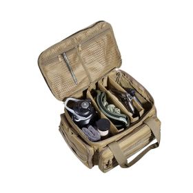 Tactical Gun Range Bag with Single Shoulder for 4 Pistols (Color: Brown, Type: Storage Bag) Tactical Gun Range Bag with Single Shoulder for 4 Pistols (Color: Brown, Type: Storage Bag)
