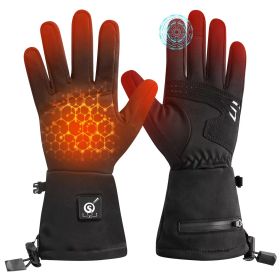 Winter Motorcycle Fashionable USB Heating Snowboarding Gloves Waterproof Windproof Touch-Screen Features Skiing (Option: Black-S) Winter Motorcycle Fashionable USB Heating Snowboarding Gloves Waterproof Windproof Touch-Screen Features Skiing (Option: Black-S)